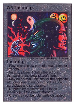           O5 ‑ Insanity  Set: UE  Rarity: R1    Artist: Robert A. Kraus    