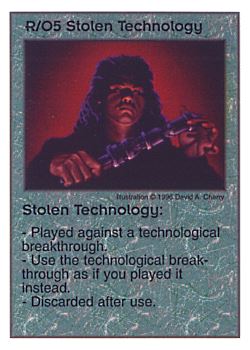           R/O5 ‑ Stolen Technology  Set: Pir  Rarity: U1    Artist: David A. Cherry    