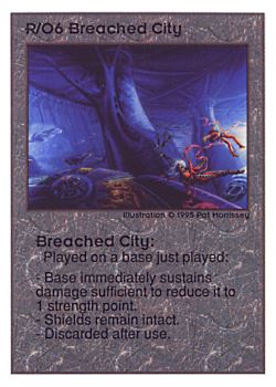           R/O6 ‑ Breached City  Set: UE  Rarity: R1    Artist: Pat Morrissey    