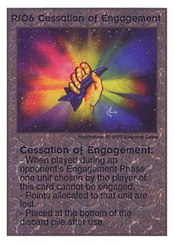           R/O6 ‑ Cessation of Engagement  Set: TG  Rarity: U1    Artist: Lissanne Lake    