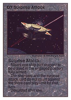           O7 ‑ Surprise Attack  Set: UE  Rarity: V1    Artist: Gary A. Kalin    