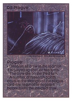           O8 ‑ Plague  Set: UE  Rarity: V1    Artist: Ron Rousselle II    