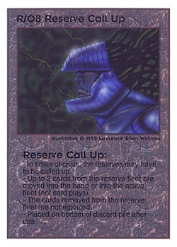           R/O8 ‑ Reserve Call Up  Set: TG  Rarity: V1    Artist: Lawrence Allen Williams    