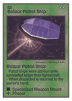           S1 ‑ Bolaar Patrol Ship  Set: AT  Rarity: U1    Artist: Gary A. Kalin    