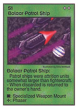           S1 ‑ Bolaar Patrol Ship  Set: Pir  Rarity: U1    Artist: Elvis McMaad    