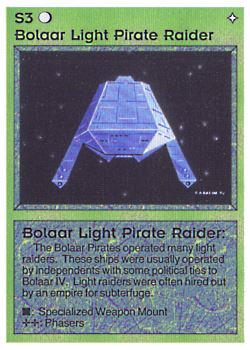           S3 ‑ Bolaar Light Pirate Raider  Set: BE  Rarity: U1    Artist: Gary A. Kalin    