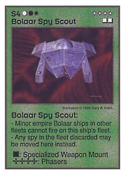           S4 ‑ Bolaar Spy Scout  Set: AT  Rarity: U1    Artist: Gary A. Kalin    