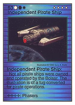          S3 ‑ Independent Pirate Ship  Set: Pir  Rarity: U1    Artist: Gary A. Kalin    