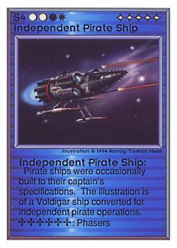           S4 ‑ Independent Pirate Ship  Set: UE  Rarity: R1    Artist: Randy 'Tarkas' Hoar    