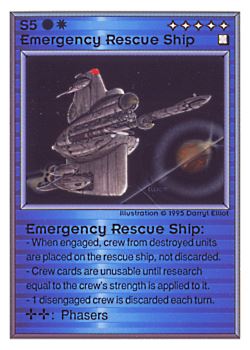           S5 ‑ Emergency Rescue Ship  Set: UE  Rarity: R1    Artist: Darryl Elliott*    