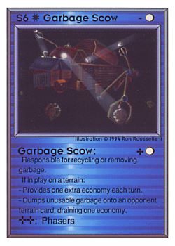           S6 ‑ Garbage Scow  Set: UE  Rarity: U1    Artist: Ron Rousselle II    