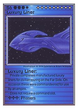           S6 ‑ Luxury Liner  Set: UE  Rarity: V1    Artist: Lawrence Allen Williams    