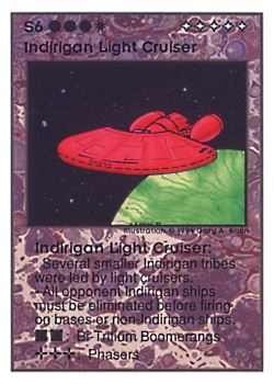           S6 ‑ Indirigan Light Cruiser (Grand Chieftain)  Set: UE  Rarity: R1    Artist: Gary A. Kalin    