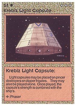 Need: 0    Want: 0    Have: 6 (+71)    Will Trade: 2    In Storage: 5              S1 ‑ Krebiz Light Capsule  Set: AL  Rarity: VC1    Artist: Gary A. Kalin    