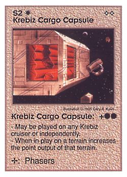           S2 ‑ Krebiz Cargo Capsule  Set: AT  Rarity: U1    Artist: Gary A. Kalin    