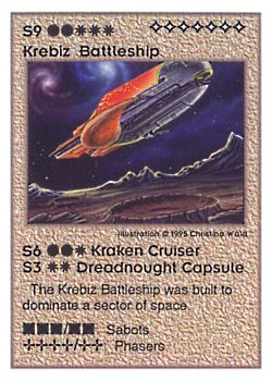           S9 ‑ Krebiz Battleship (Kraken Dreadnought / Dreadnought Capsule)  Set: UE  Rarity: V1    Artist: Christina Wald    