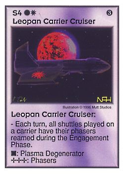           S4 ‑ Leopan Carrier Cruiser  Set: Pir  Rarity: U1    Artist: Mutt Studios    