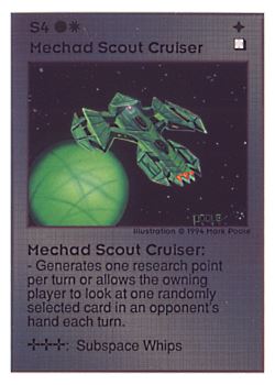           S4 ‑ Mechad Scout Cruiser  Set: UE  Rarity: R4    Artist: Mark Poole    