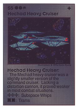           S5 ‑ Mechad Heavy Cruiser  Set: UE  Rarity: R4    Artist: Mark Poole    