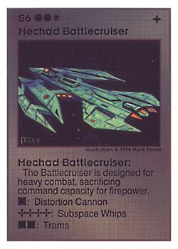           S6 ‑ Mechad Battlecruiser  Set: UE  Rarity: V4    Artist: Mark Poole    