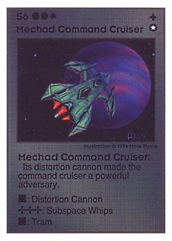           S6 ‑ Mechad Command Cruiser  Set: UE  Rarity: V4    Artist: Mark Poole    