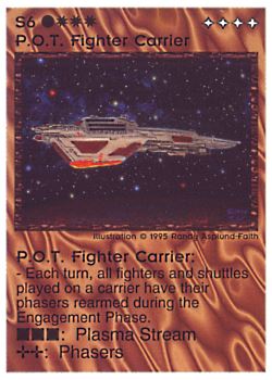           S6 ‑ P.O.T. Fighter Carrier  Set: NE  Rarity: R1    Artist: Randy Asplund‑Faith    