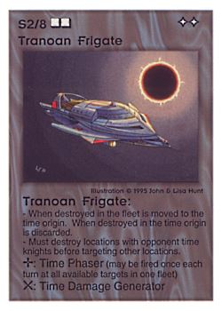           S2/8 ‑ Tranoan Frigate  Set: TG  Rarity: V1    Artist: John Hunt & Lisa Hunt    