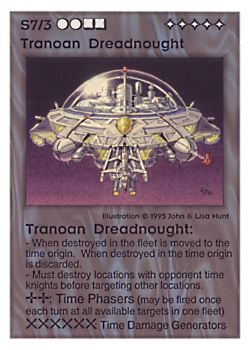           S7/3 ‑ Tranoan Dreadnought  Set: TG  Rarity: V1    Artist: John Hunt & Lisa Hunt    