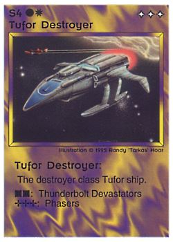           S4 ‑ Tufor Destroyer  Set: NE  Rarity: C1    Artist: Randy 'Tarkas' Hoar    