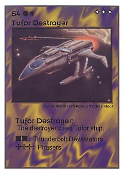           S4 ‑ Tufor Destroyer  Set: UE  Rarity: R3    Artist: Randy 'Tarkas' Hoar    