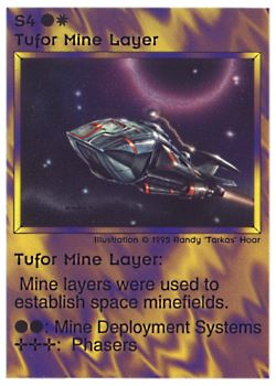           S4 ‑ Tufor Mine Layer  Set: NE  Rarity: U1    Artist: Randy 'Tarkas' Hoar    