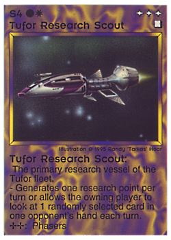           S4 ‑ Tufor Research Scout  Set: NE  Rarity: C1    Artist: Randy 'Tarkas' Hoar    