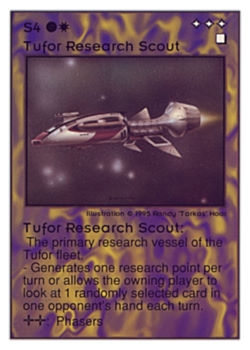          S4 ‑ Tufor Research Scout  Set: UE  Rarity: R3    Artist: Randy 'Tarkas' Hoar    