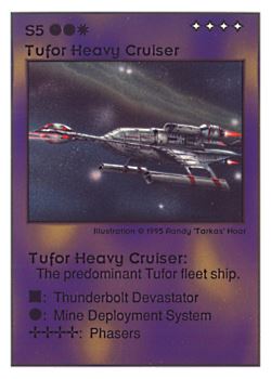          S5 ‑ Tufor Heavy Cruiser  Set: UE  Rarity: V3    Artist: Randy 'Tarkas' Hoar    