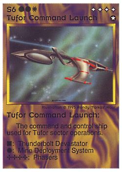           S6 ‑ Tufor Command Launch  Set: NE  Rarity: R1    Artist: Randy 'Tarkas' Hoar    