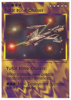           S6 ‑ Tufor Mine Cruiser  Set: NE  Rarity: R1    Artist: Randy 'Tarkas' Hoar    