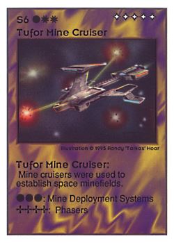          S6 ‑ Tufor Mine Cruiser  Set: UE  Rarity: V3    Artist: Randy 'Tarkas' Hoar    