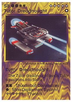           S8 ‑ Tufor Dreadnought  Set: NE  Rarity: V1    Artist: Randy 'Tarkas' Hoar    