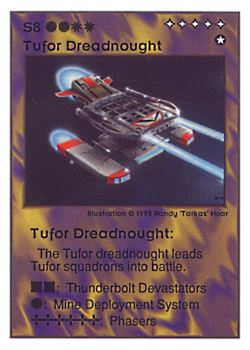           S8 ‑ Tufor Dreadnought  Set: UE  Rarity: V1    Artist: Randy 'Tarkas' Hoar    