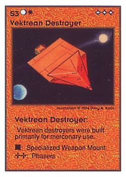           S3 ‑ Vektrean Destroyer  Set: UE  Rarity: U3    Artist: Gary A. Kalin    