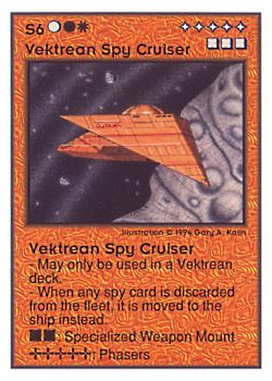           S6 ‑ Vektrean Spy Cruiser  Set: UE  Rarity: R3    Artist: Gary A. Kalin    