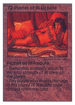           T2 ‑ Planet Of Ill Repute  Set: Pir  Rarity: U1    Artist: Lubov    