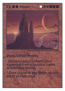           T2 ‑ Moon ‑ Populated Moon  Set: UE  Rarity: C1    Artist: Michael Carroll    