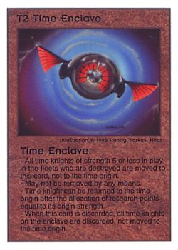           T2 ‑ Time Enclave  Set: TG  Rarity: U1    Artist: Randy 'Tarkas' Hoar    