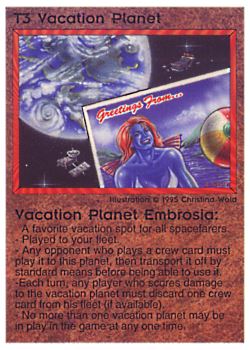           T3 ‑ Vacation Planet Embrosia  Set: NE  Rarity: R1    Artist: Christina Wald    