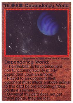           T5 ‑ Dependency World  Set: NE  Rarity: R1    Artist: Ne'Ne Tina A. Thomas    