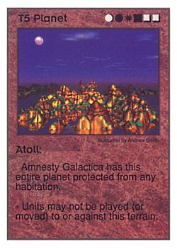           T5 ‑ Planet ‑ Atoll  Set: Pir  Rarity: U1    Artist: Andrew Smith    