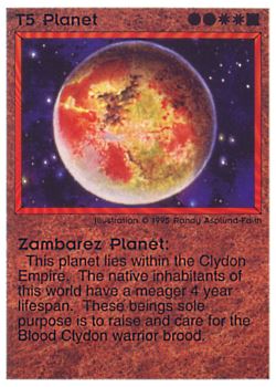           T5 ‑ Planet ‑ Zambarez Planet  Set: NE  Rarity: U1    Artist: Randy Asplund‑Faith    