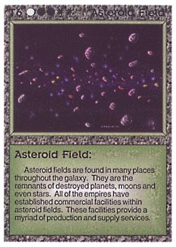           T6 ‑ Asteroid Field  Set: BE  Rarity: U2    Artist: Gary A. Kalin    