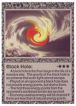 Need: 0    Want: 0    Have: 3 (+37)    Will Trade: 0    In Storage: 2              T6 ‑ Black Hole  Set: AL  Rarity: C1    Artist: Josepha Haveman    